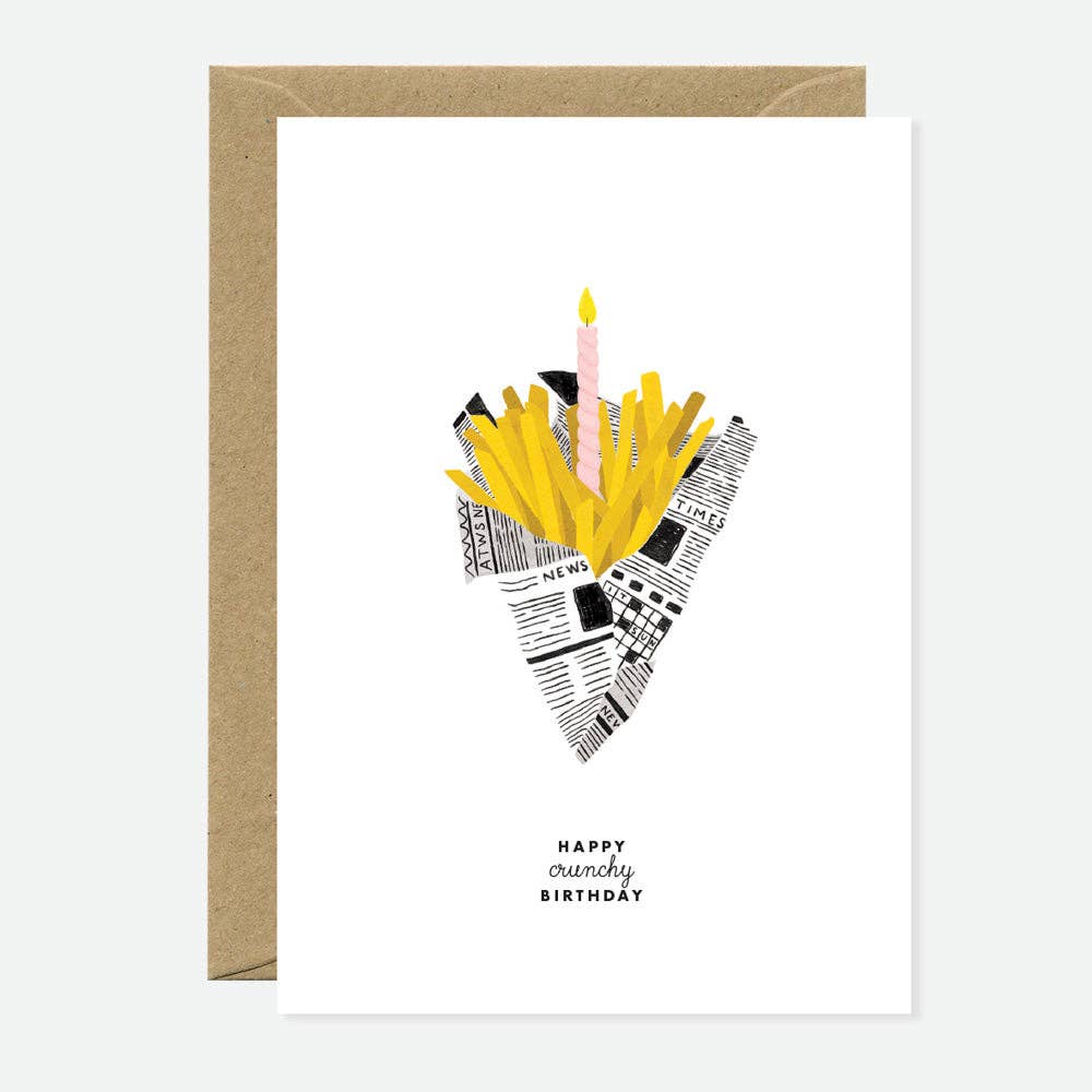 Klappkarte Pommes Geburtstag - all the ways