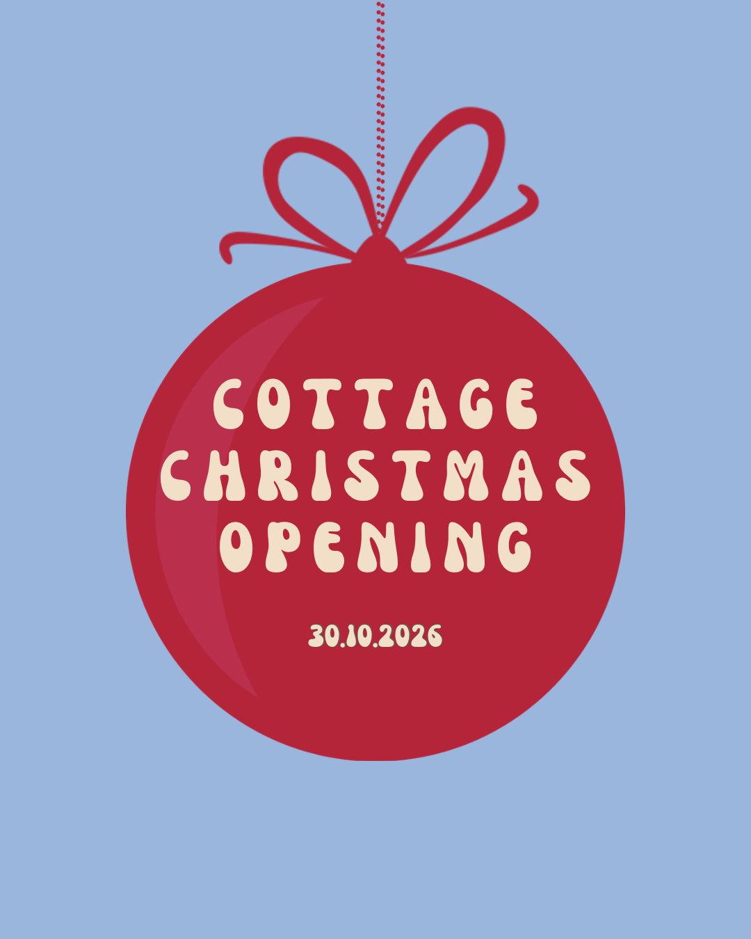 Eröffnung der typopoetry cottage Weihnachtswelt am 30.10.2026 um 18.30