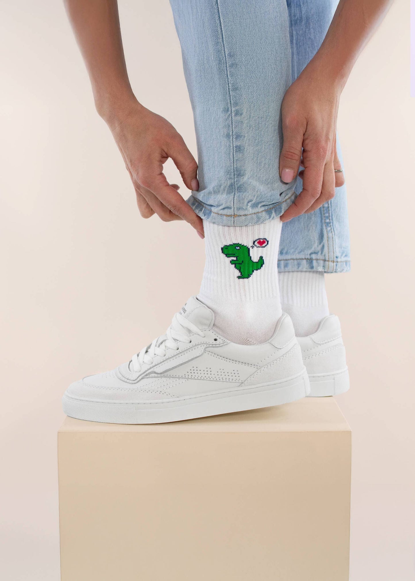 Dino Love - Tennis Socken von J. Clay