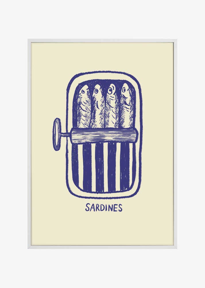 Print Sardinen blau - Pictufy