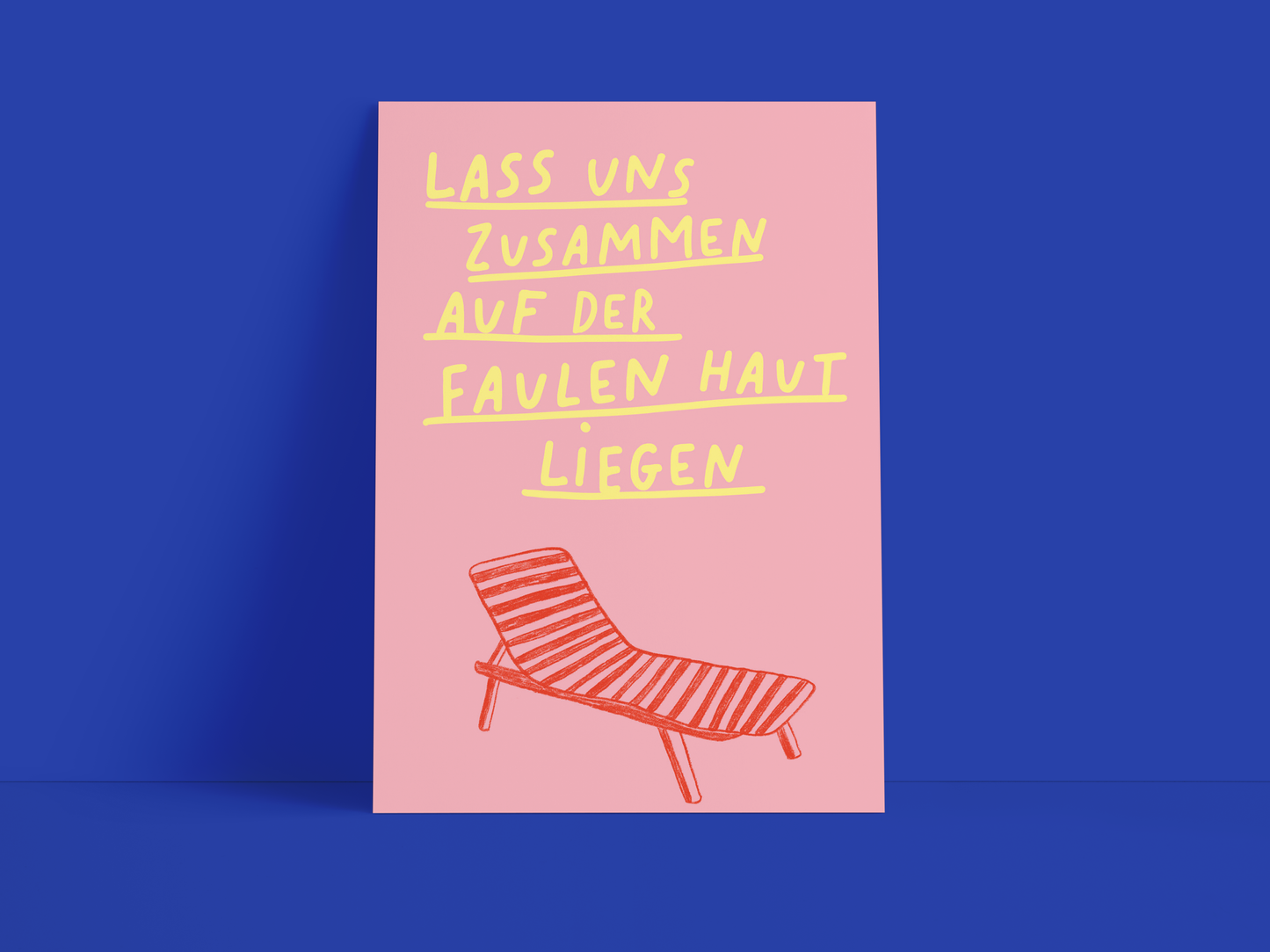 Studio Danii - Postkarte / Zusammen liegen / Sommer / Spruch / DIN A6