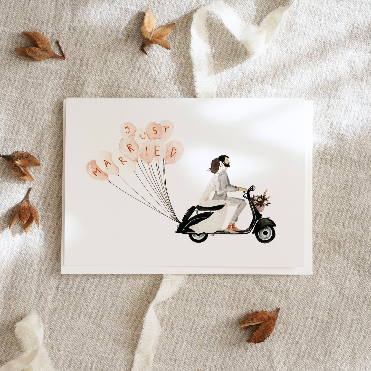 Hochzeitskarte · Bridal Scooter Leo La Douce