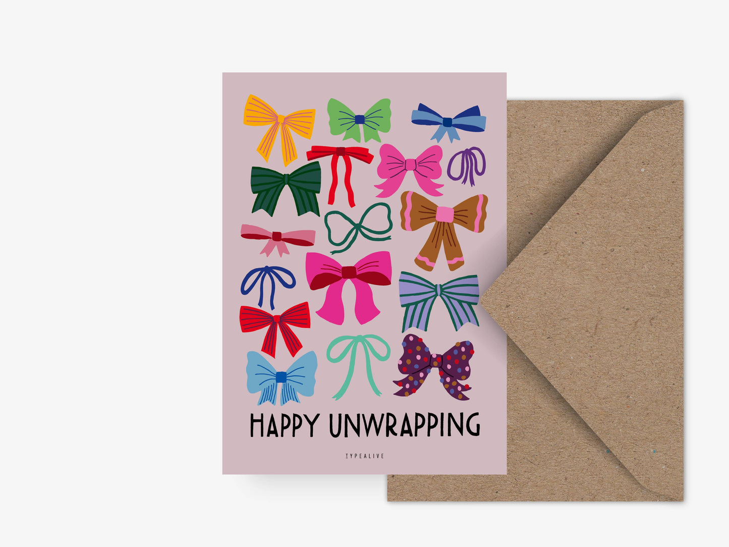 Postkarte / Happy Unwrapping von typealive