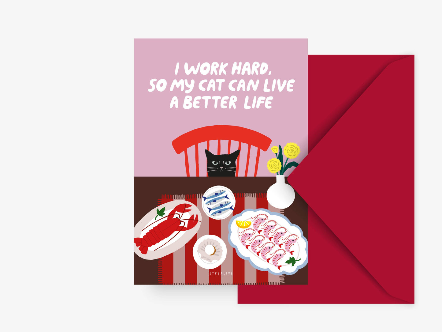 Postkarte / Petisfaction "Cats" Better Life No. 2 von typealive