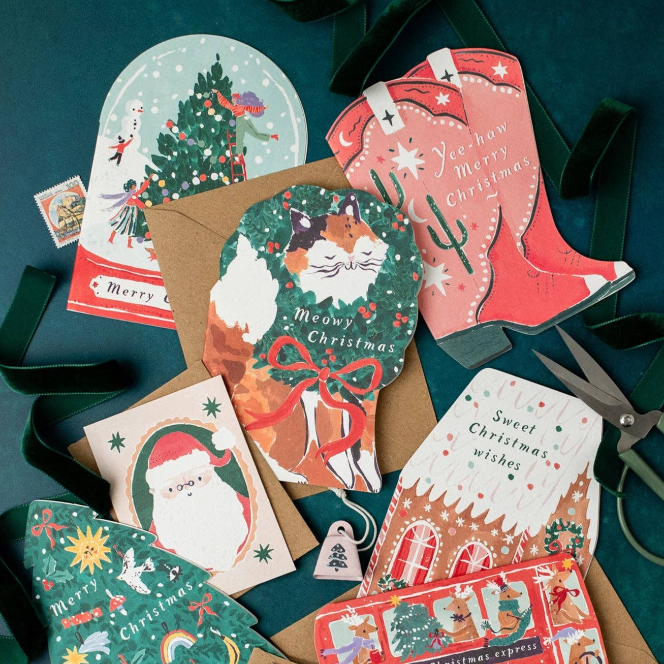 Lebkuchenhaus Weihnachtskarte | Festtagskarte Sister Paper
