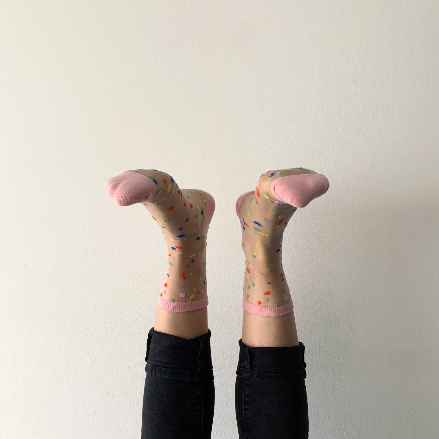 Konfetti Socken verschied. Farben - Sockette