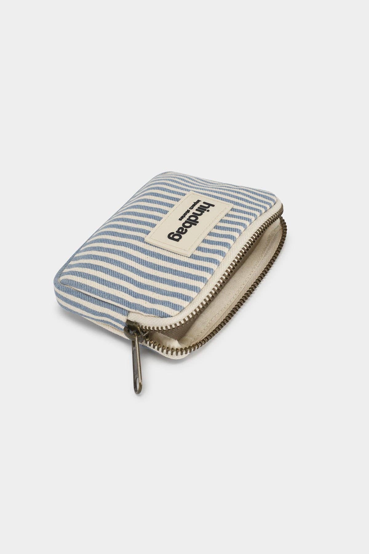 Hindbag - Lili Portemonnaie blau gestreift
