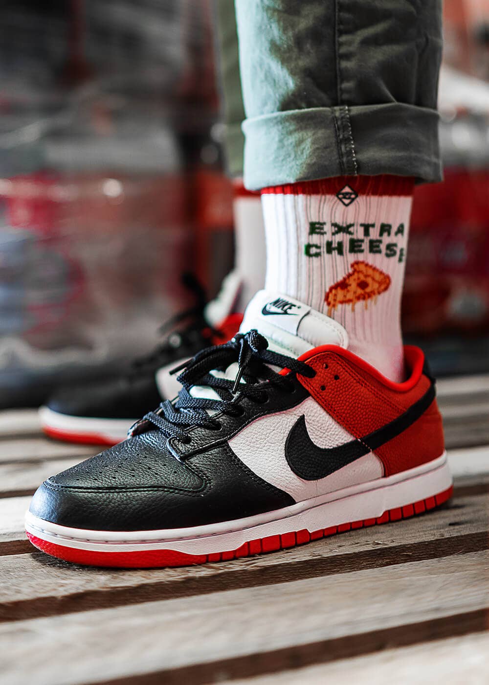 Extra Cheese - Tennis Socken von J. Clay