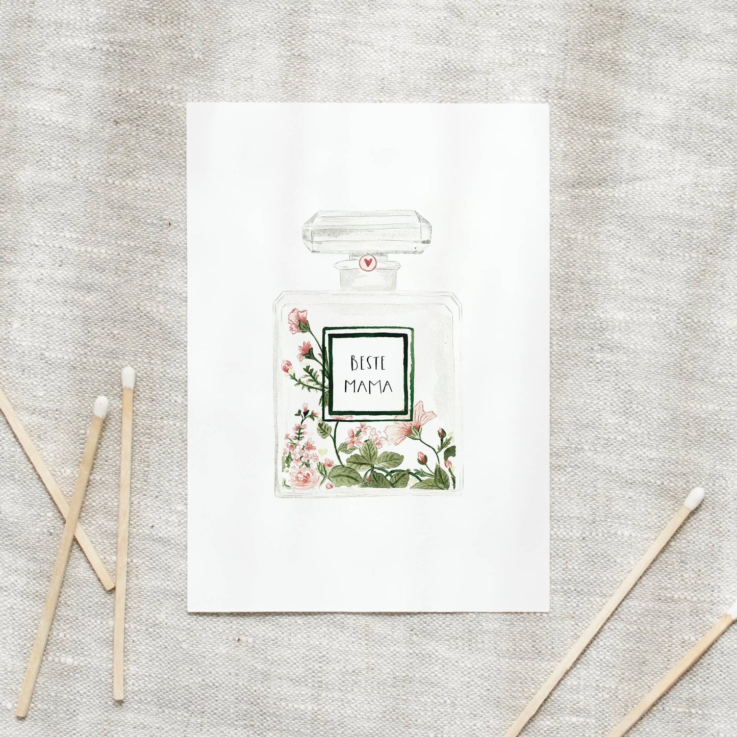 Postkarte - Beste Mama Leo La Douce