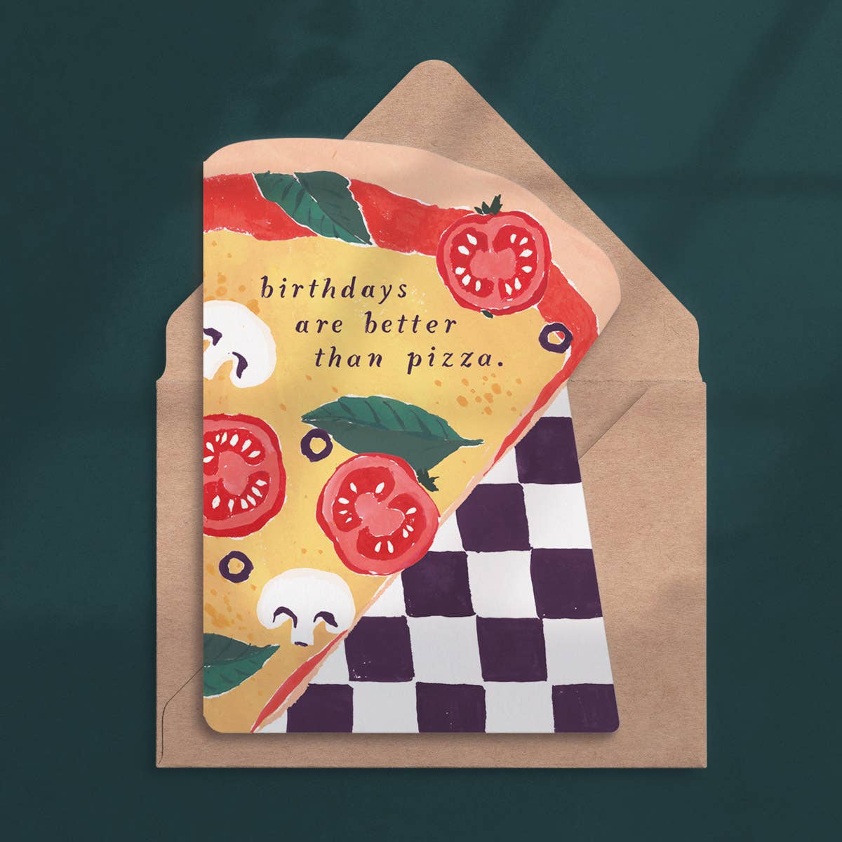 Pizza Slice Geburtstagskarte | Pizza-Geburtstagskarte | Sister Paper