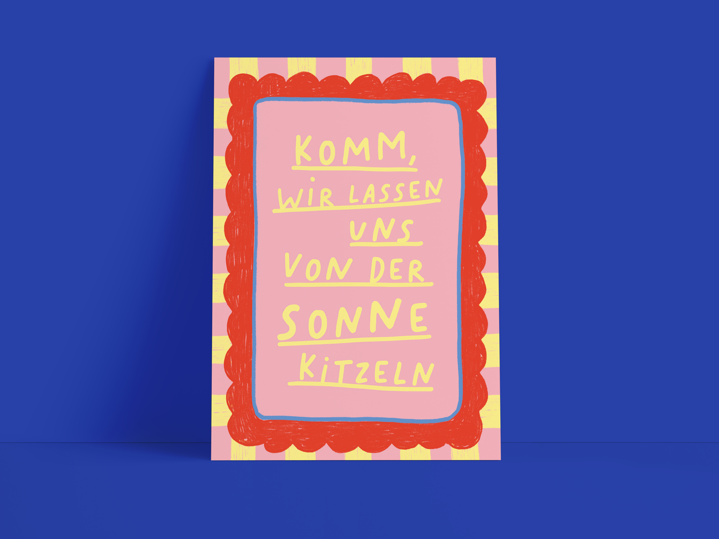 Studio Danii - Postkarte / Sonne kitzeln / Sommer / Spruch / DIN A6