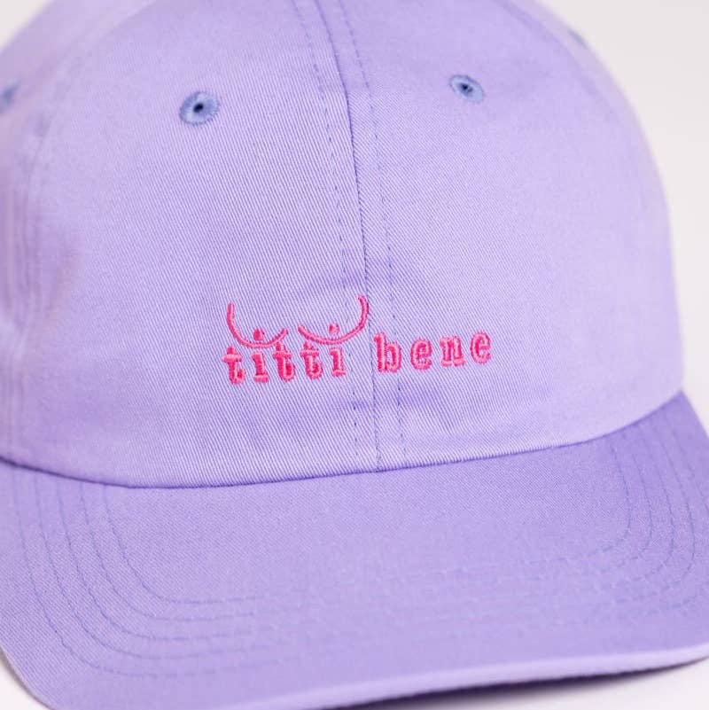 arrel - Titti bene Premium Dad Cap - lila & pink
