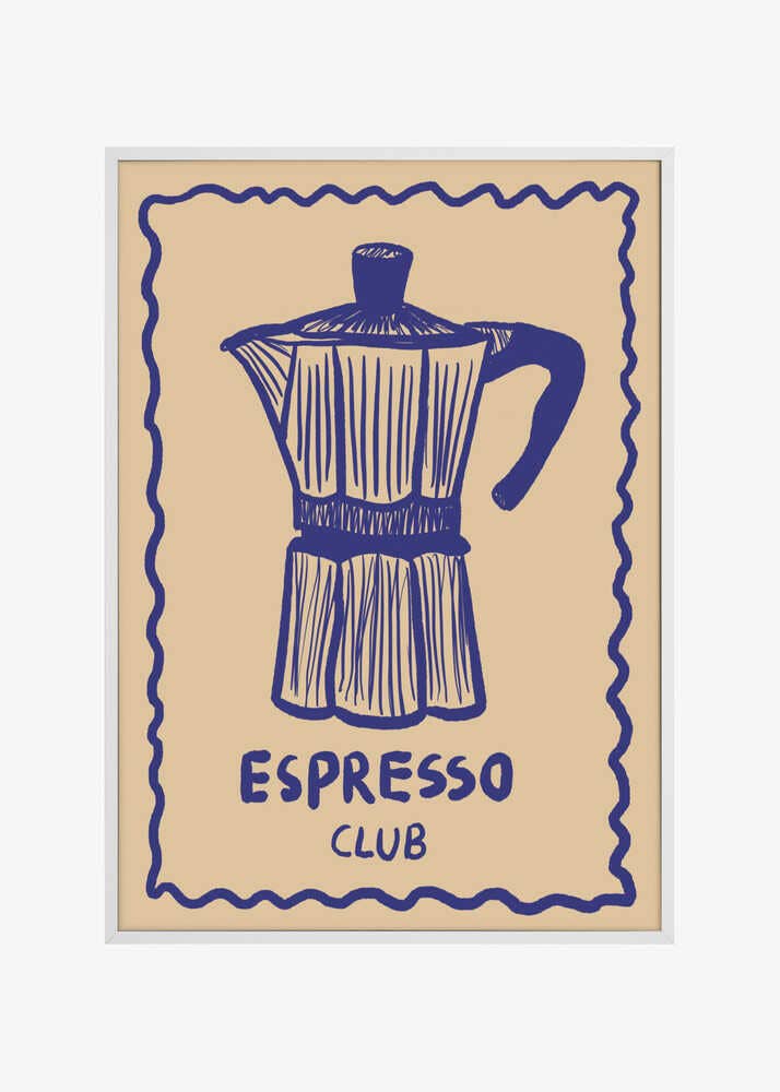 Print Espresso Blau Hoch - Pictufy