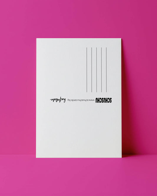 SCHUSCHU Shop - POSTKARTE - TOO OLD FOR DI CAPRIO