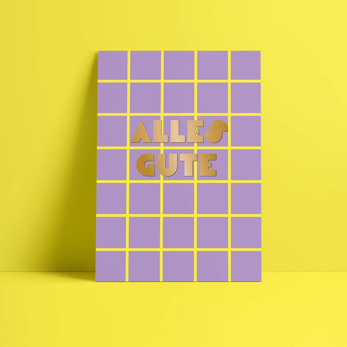 Designfräulein - Postkarte // OroLumi Alles Gute