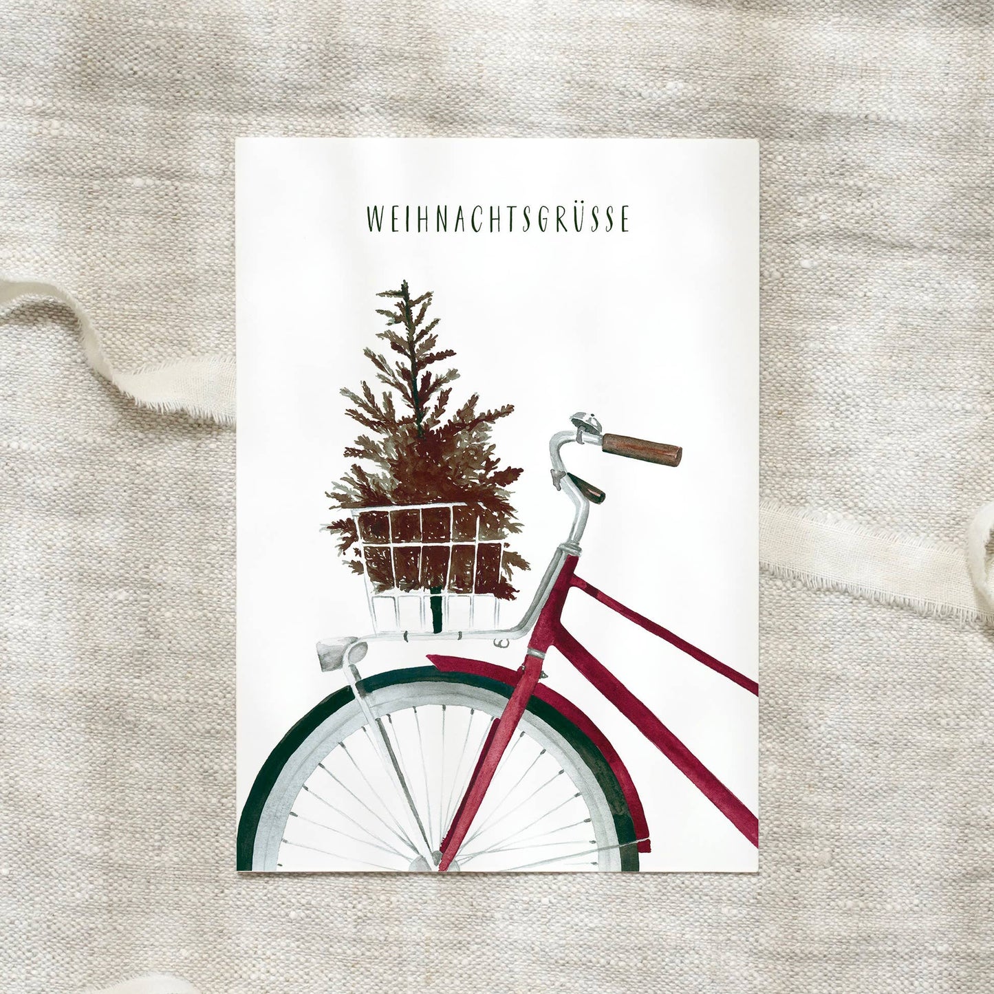Postkarte · Weihnachtsgrüße Leo La Douce