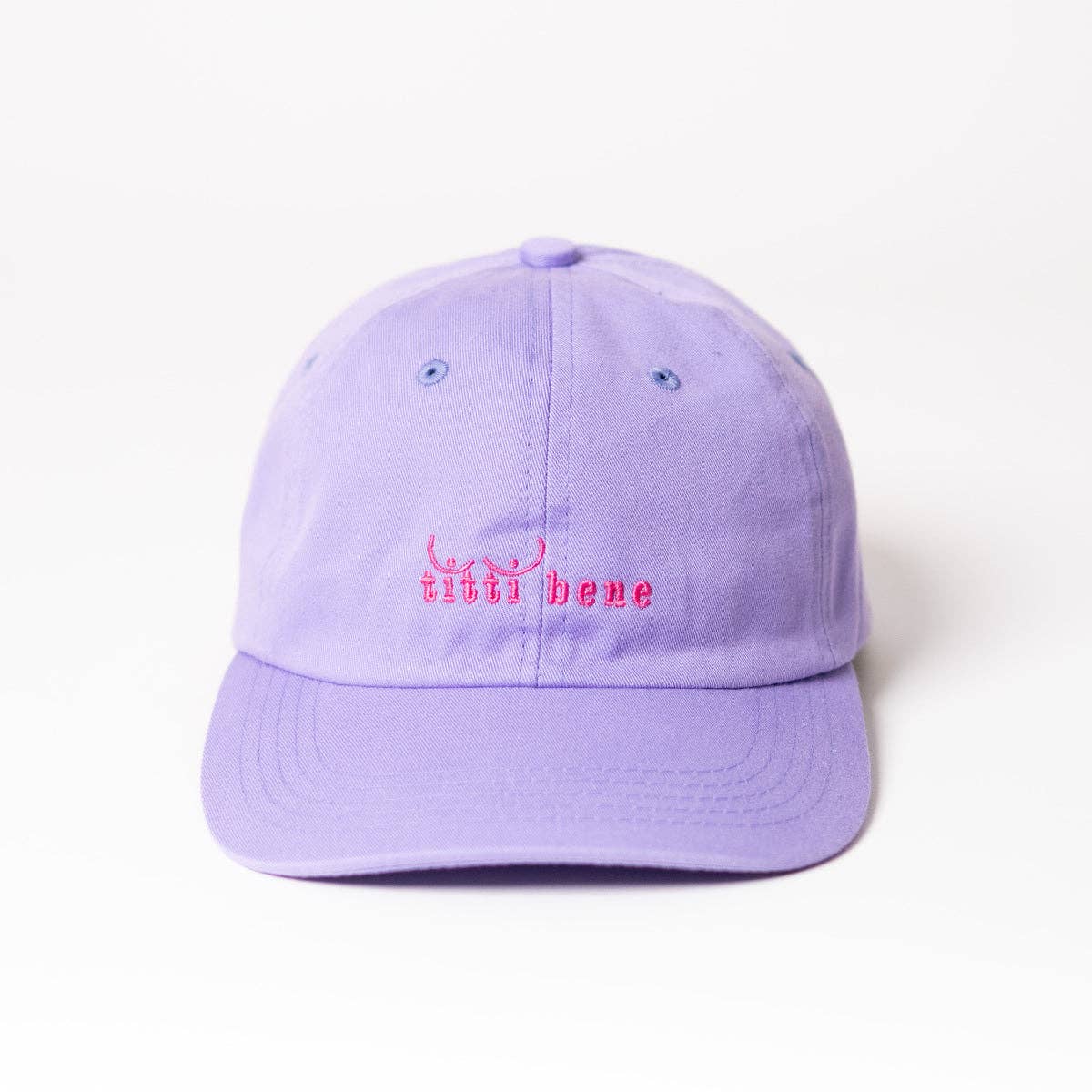 arrel - Titti bene Premium Dad Cap - lila & pink