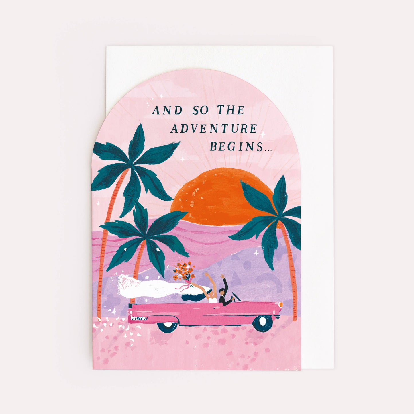 Abenteuer Hochzeitskarte | Braut & Bräutigam Karte | Hochzeitskarten Sister Paper