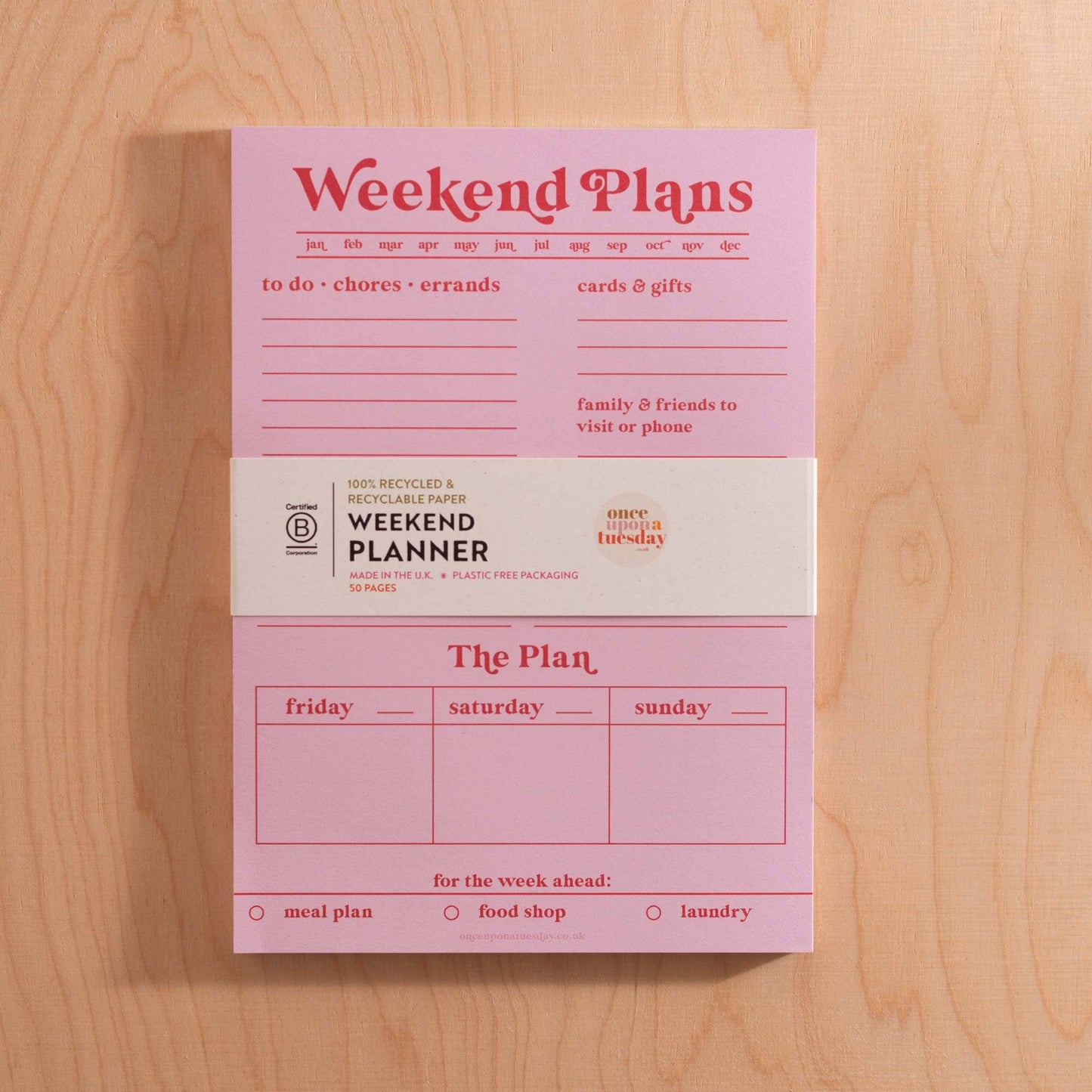 Wochenendplanerblock A5 - good tuesday