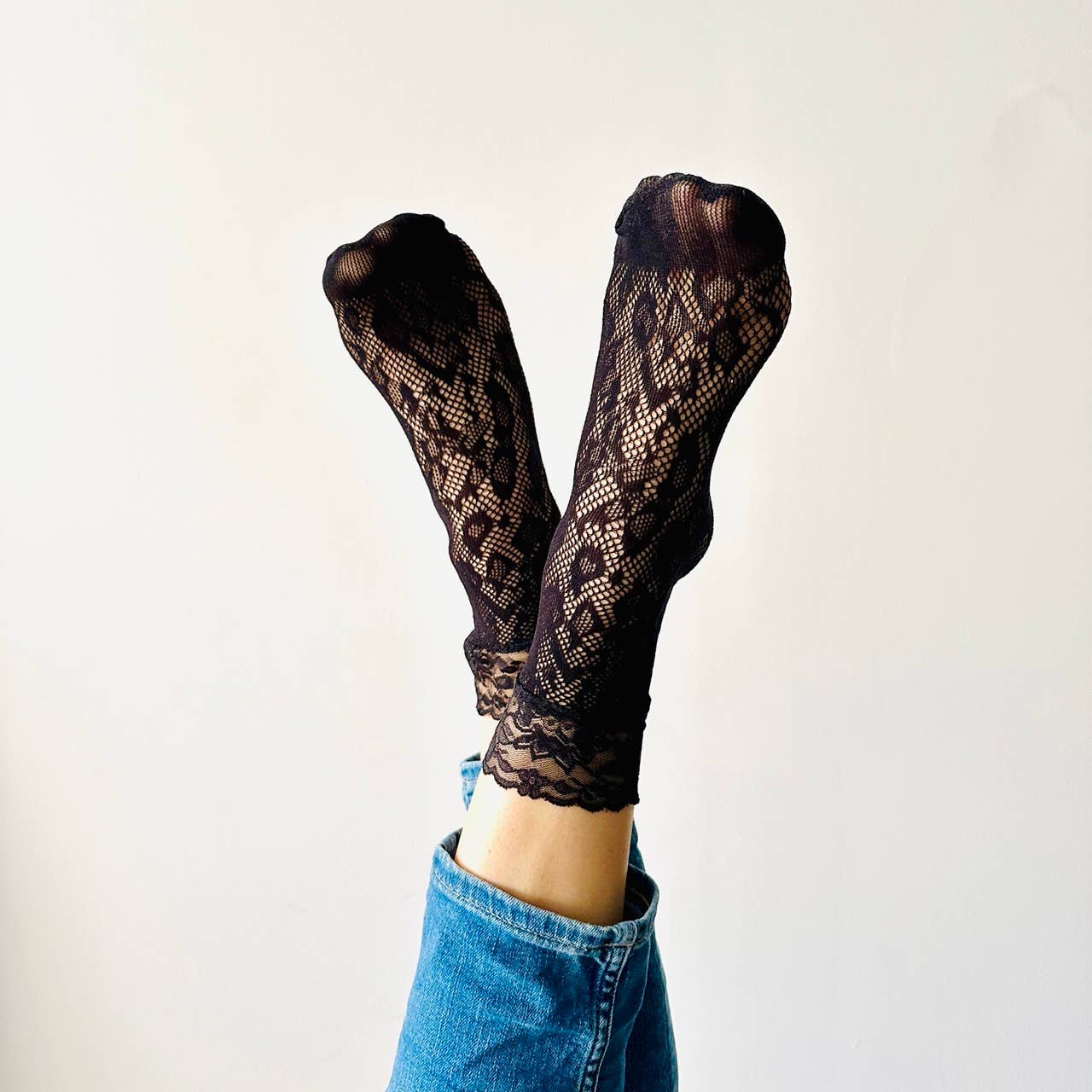 Netzsocken verschied. Farben - Sockette
