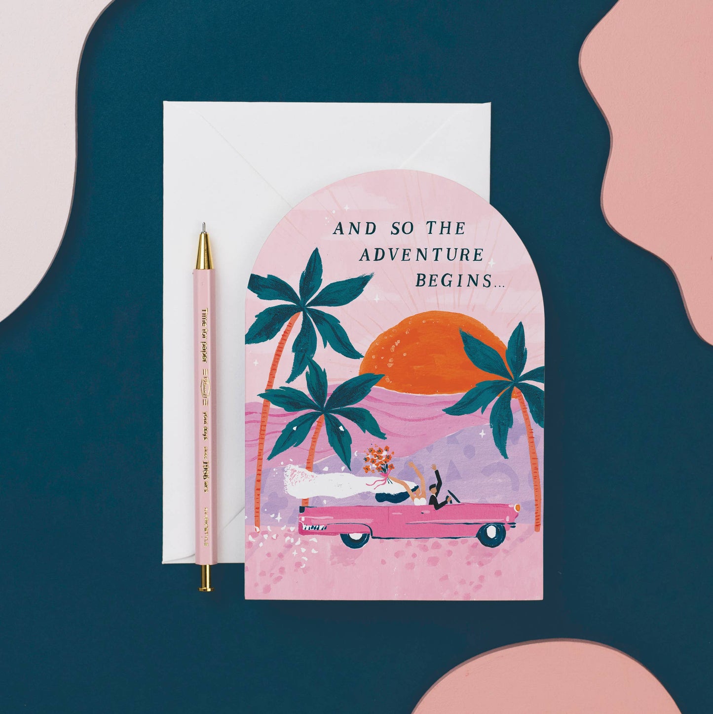 Abenteuer Hochzeitskarte | Braut & Bräutigam Karte | Hochzeitskarten Sister Paper