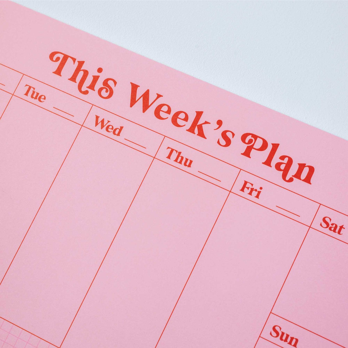 Wochenplaner A4 - good tuesday