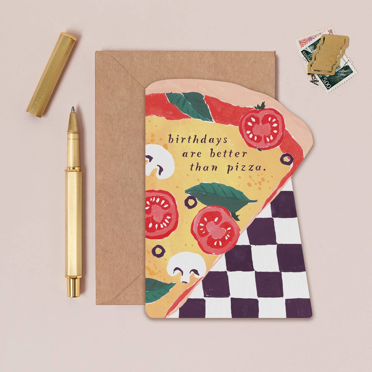 Pizza Slice Geburtstagskarte | Pizza-Geburtstagskarte | Sister Paper