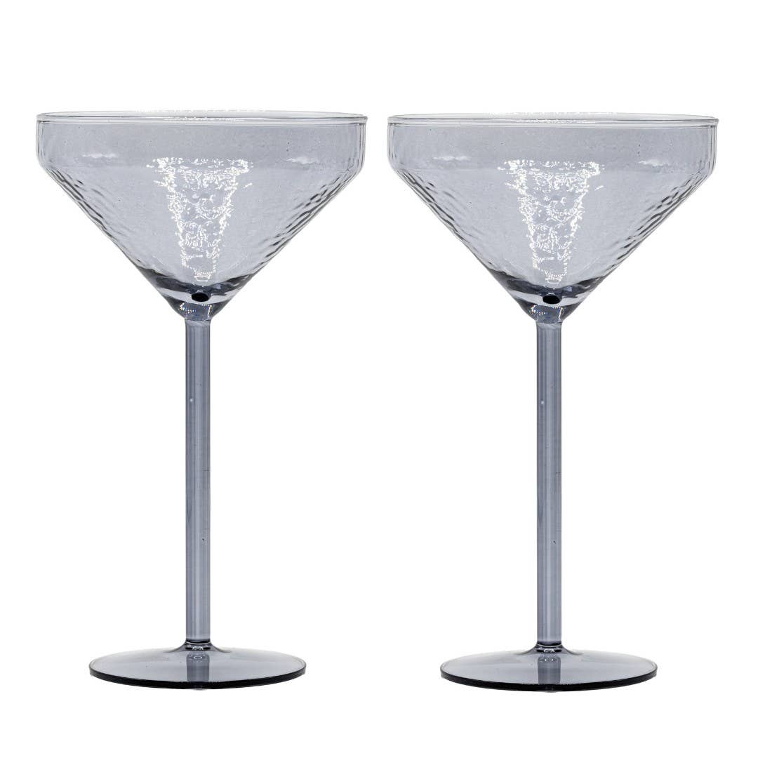 Cocktailglas Claude | 2er-Set | grau | Martinigläser Brut Homeware