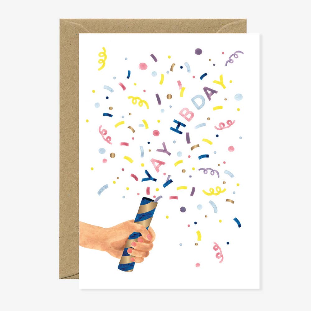 Klappkarte JA BDAY - ALL THE WAYS TO SAY