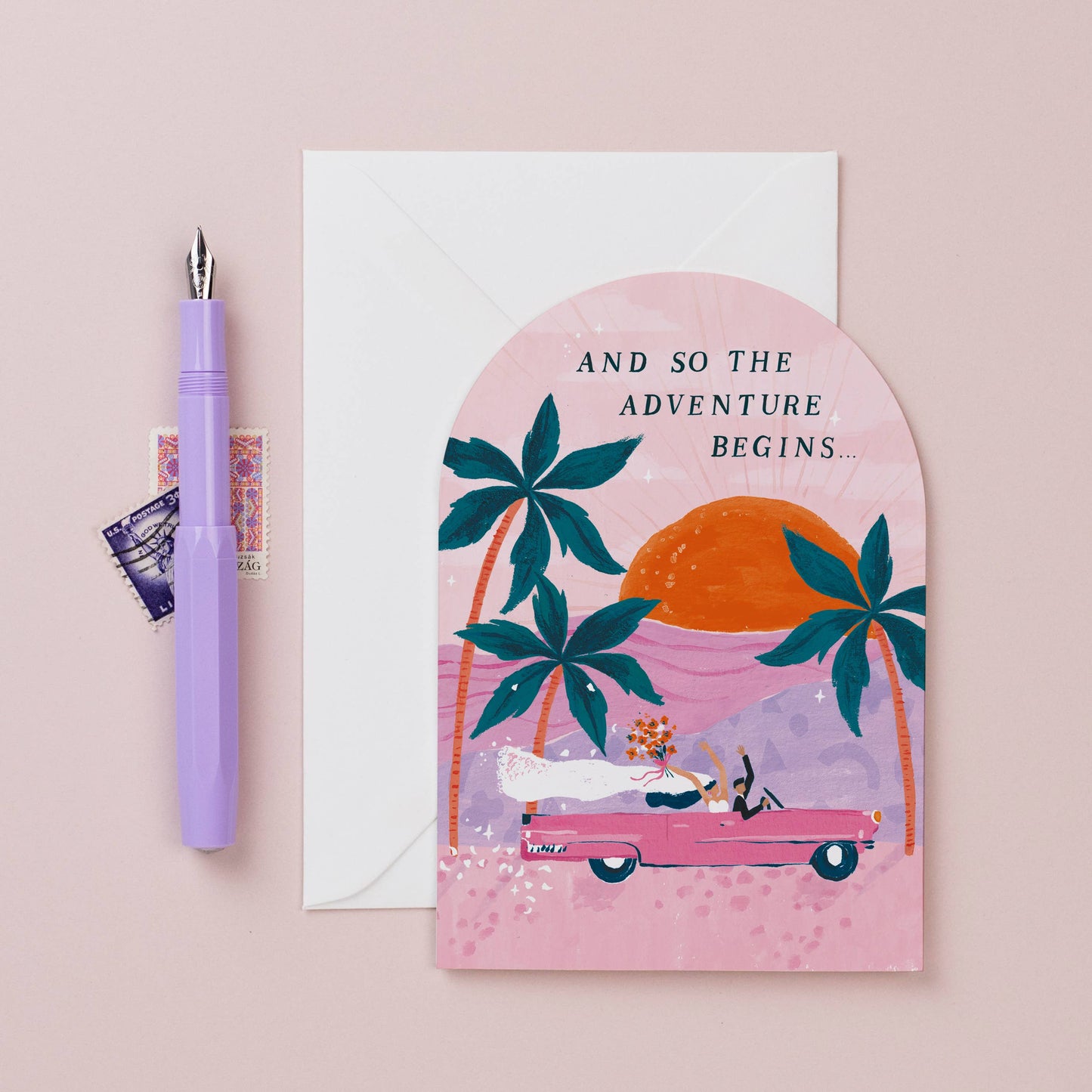 Abenteuer Hochzeitskarte | Braut & Bräutigam Karte | Hochzeitskarten Sister Paper