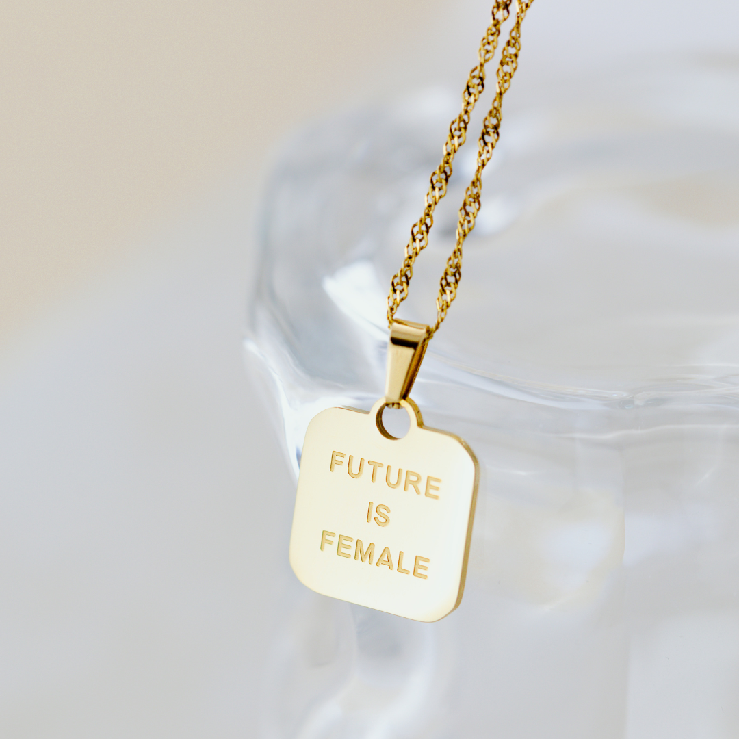 Future is female Necklace Gold - Luamaya