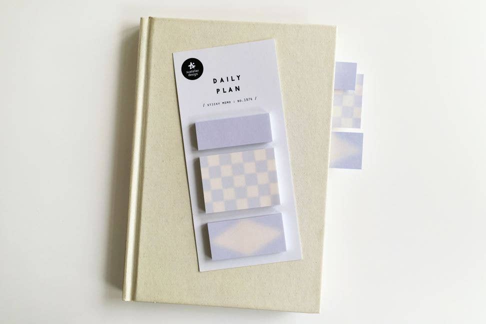 Sticky Notes Tageaplan blau Suatelier
