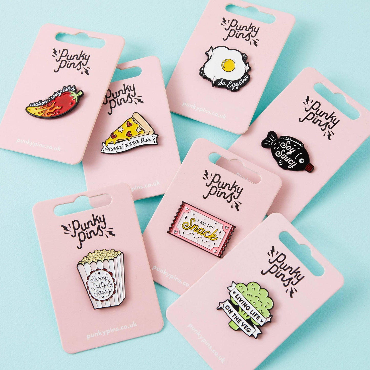 Sweet, Salty & Sassy - punky pins