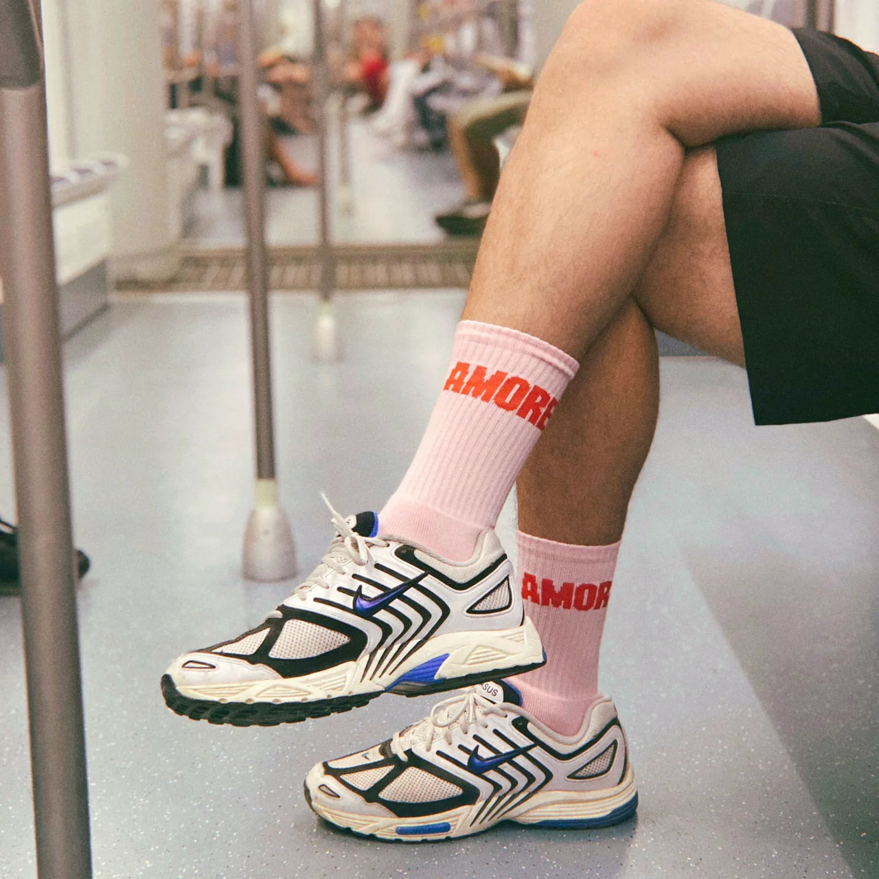 AMORE Socken rosa/rot - Navucko