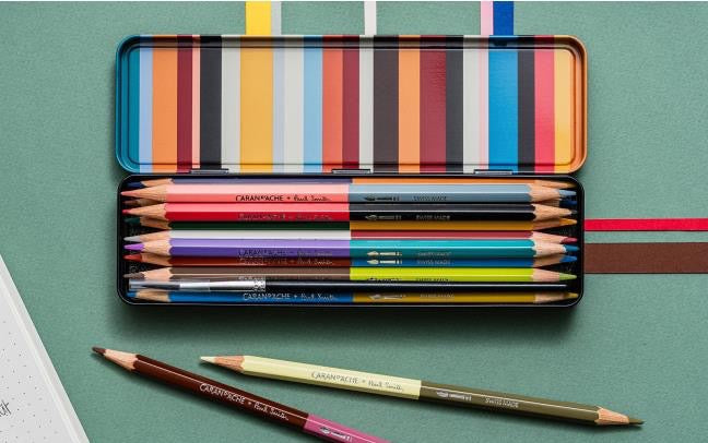 Set Paul Smith bicolor zweifarbige aquarellierbare Buntstifte - Caran d'Ache