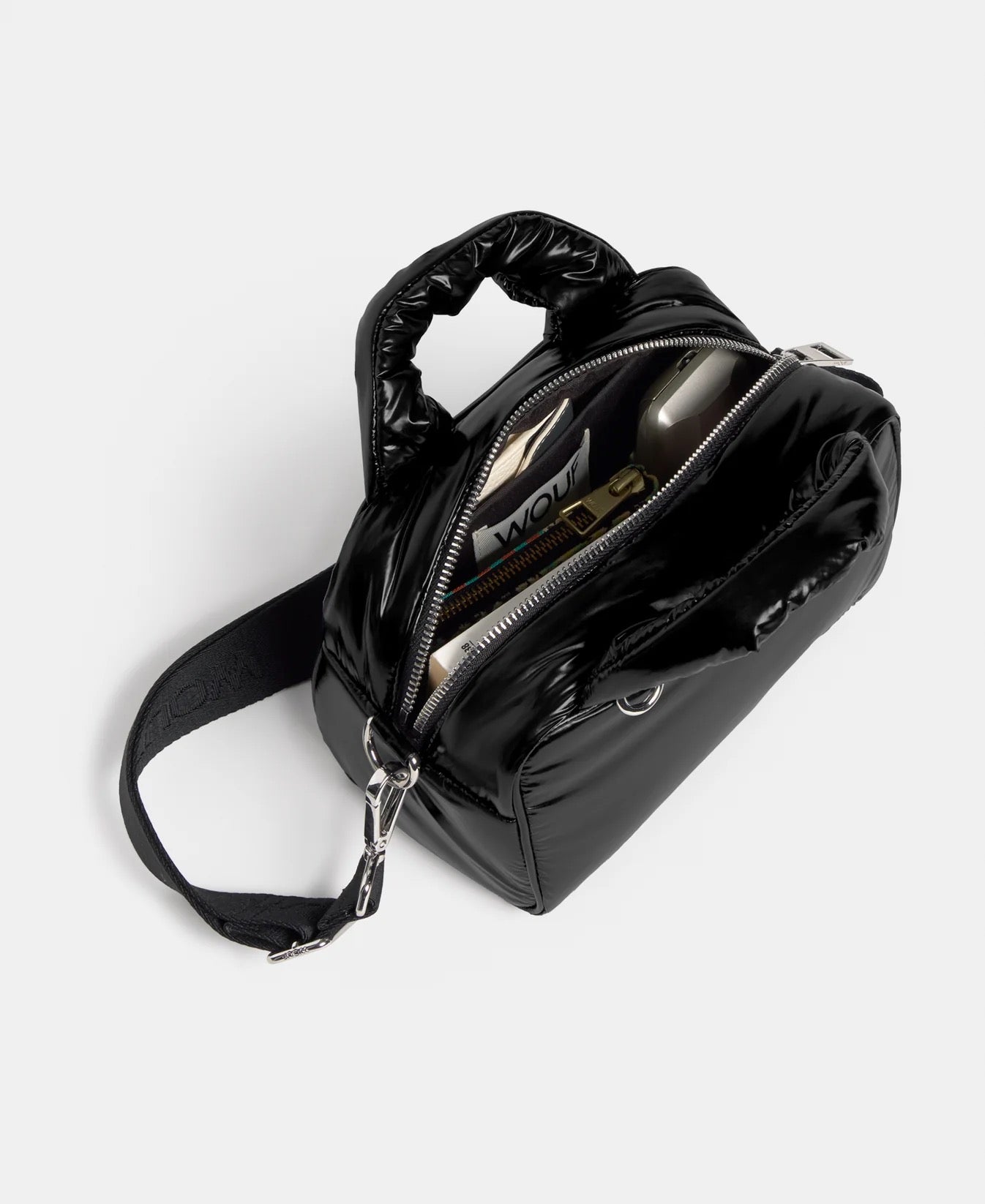 WOUF Glossy Night Bowling Bag schwarz