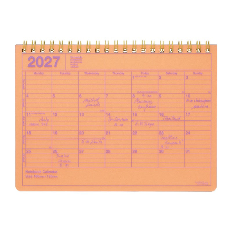 Monthly Planner S 2027 verschiedene Farben - Mark‘s