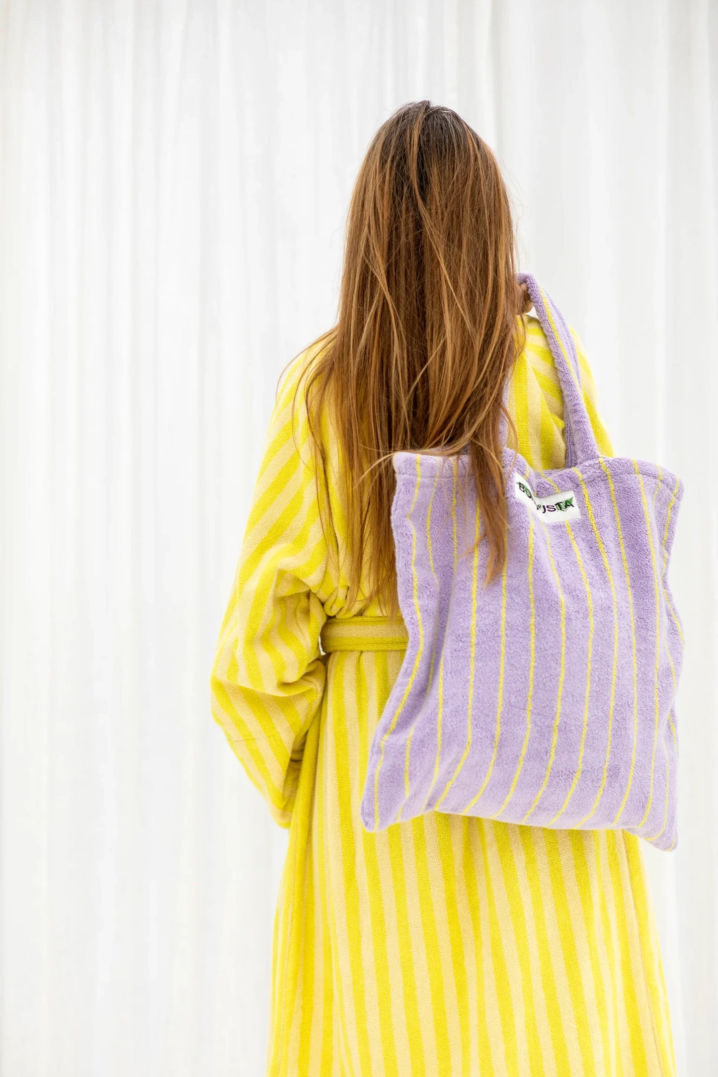 Bongusta Naram Tote Bag lilac – neon yellow