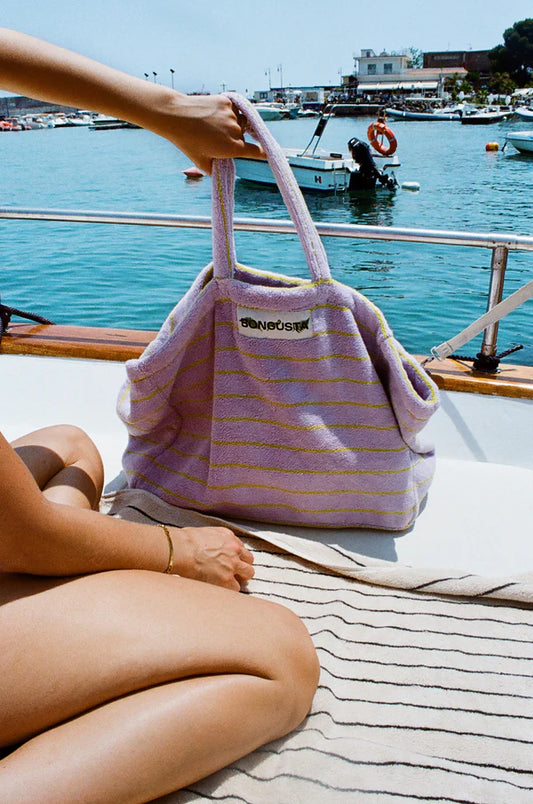 Bongusta Naram weekender lilac – neon yellow