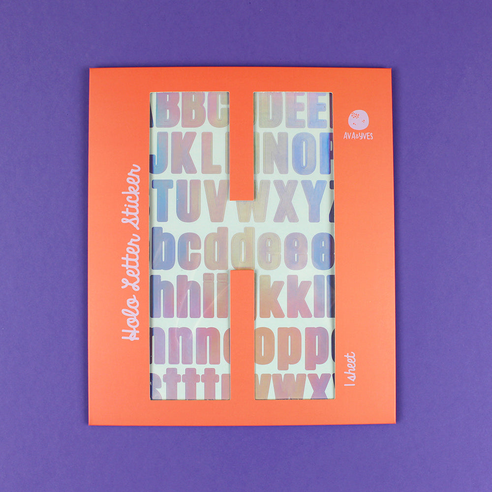 Buchstaben Alphabet Sticker holo- Ava & Yves