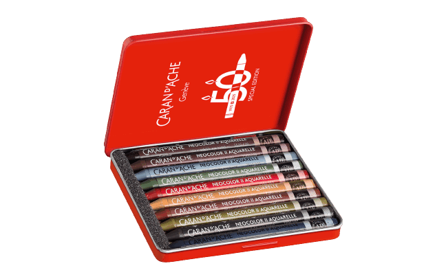 Caran d‘Ache Neocolor II - Wachspastelle 10er Sets Birthday Edition