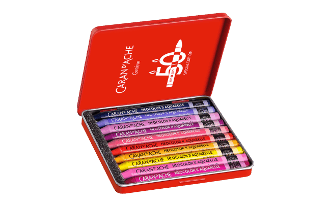 Caran d‘Ache Neocolor II - Wachspastelle 10er Sets Birthday Edition
