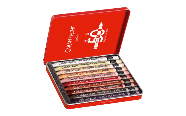 Caran d‘Ache Neocolor II - Wachspastelle 10er Sets Birthday Edition