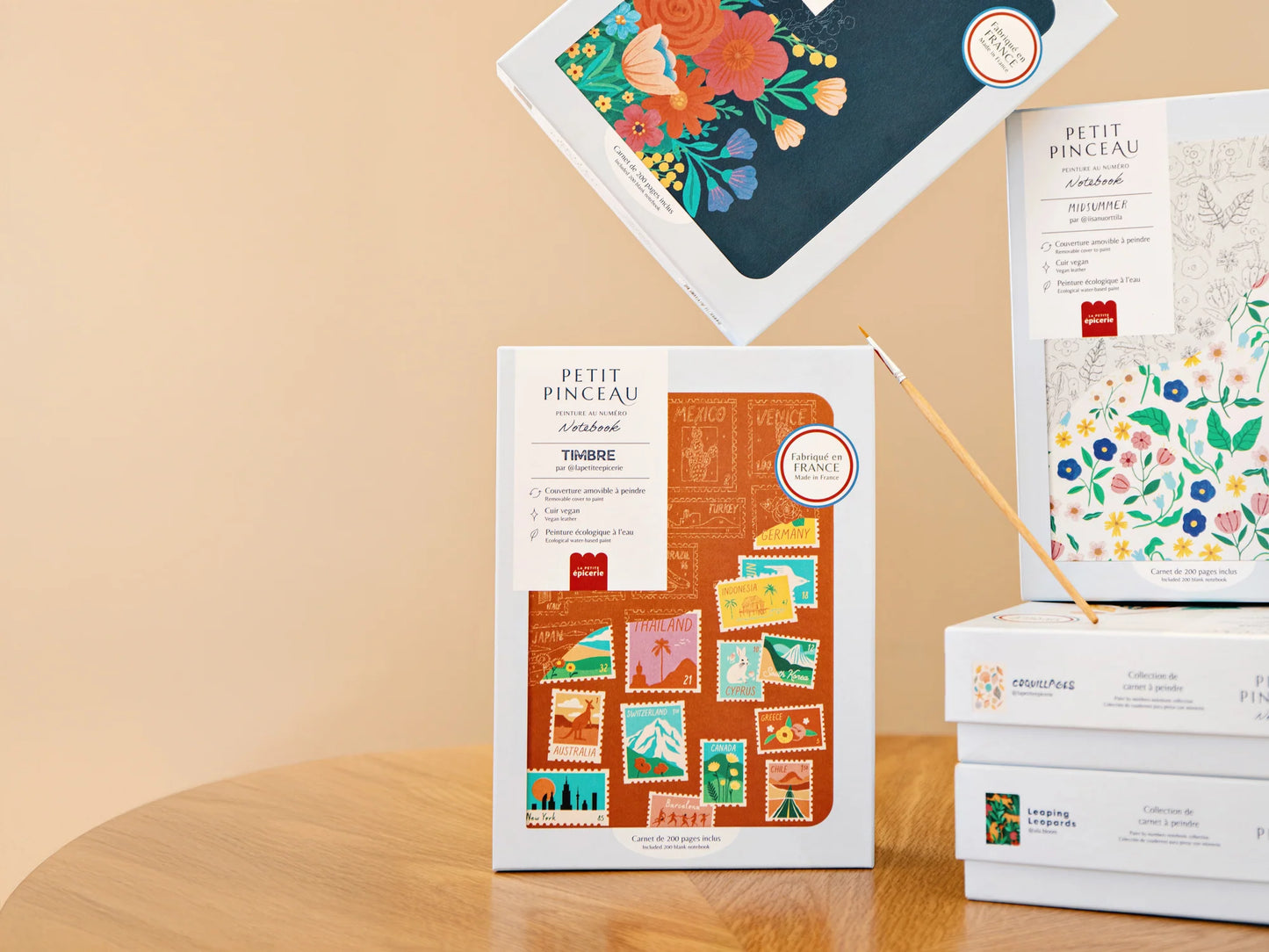 DIY Notebook zum Bemalen Timbre Travel - La Petite Epicerie
