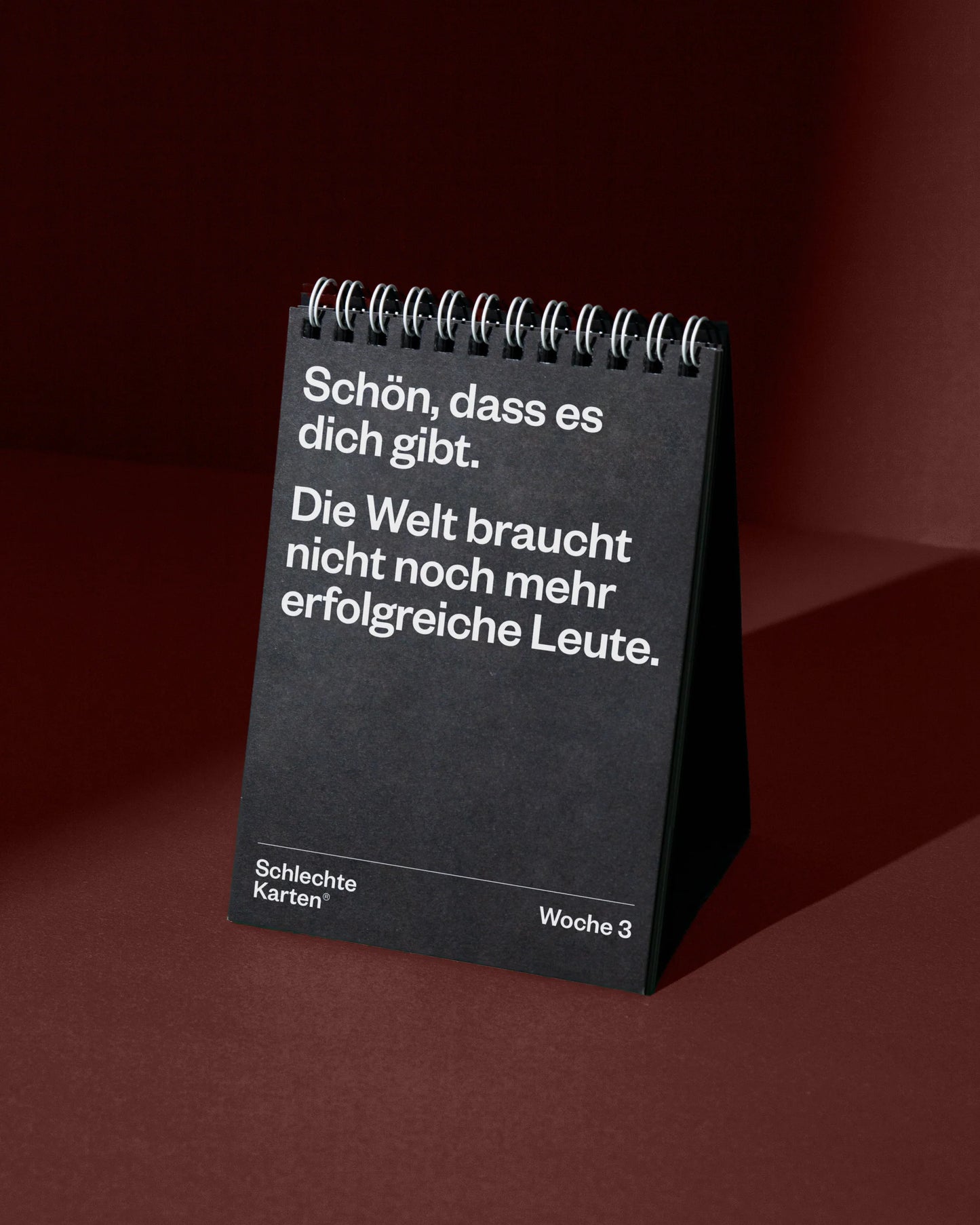 Demotivierender Tischkalender 2026 von Schlechte Karten