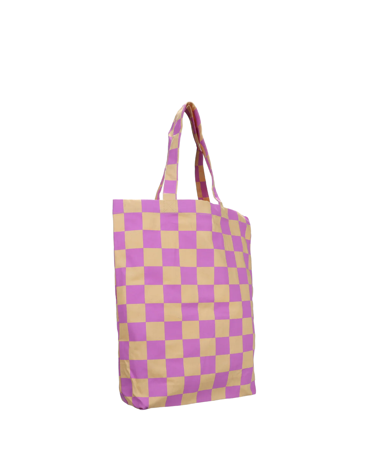 Tote Bag Checkered Vanille-Pink - Kado