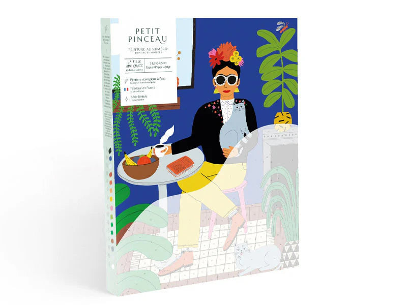 Malen nach Zahlen - La fille aux chats