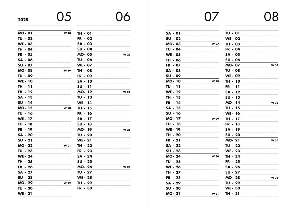 Pocket Kalender Navucko 2027