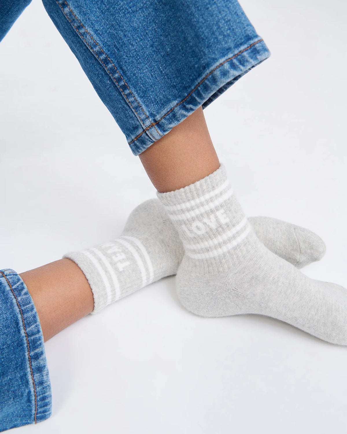 Socken Team Love hellgrau - Emoi Emoi