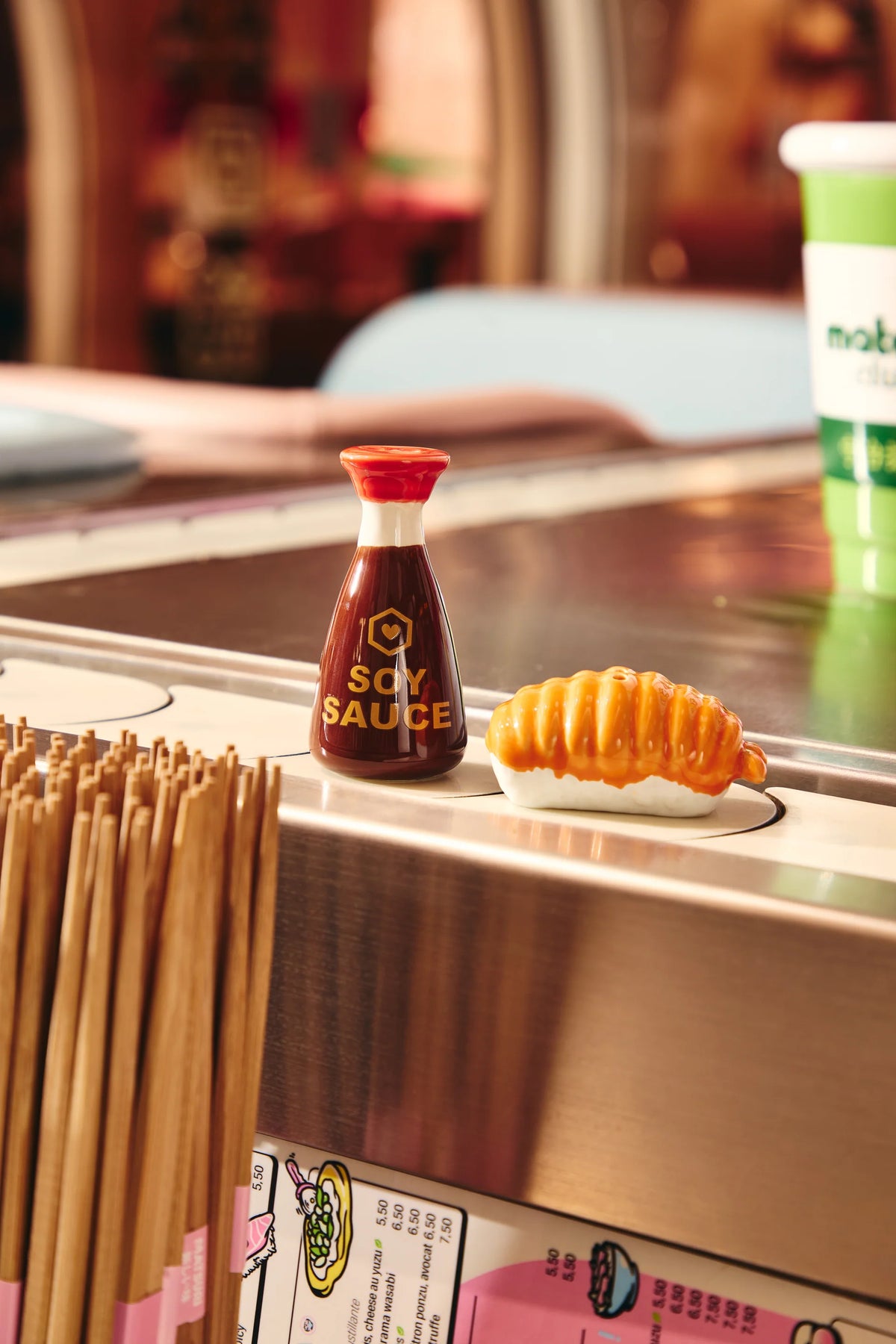 Salz und Pfeffer Sushi & Sojasauce Fluid Market
